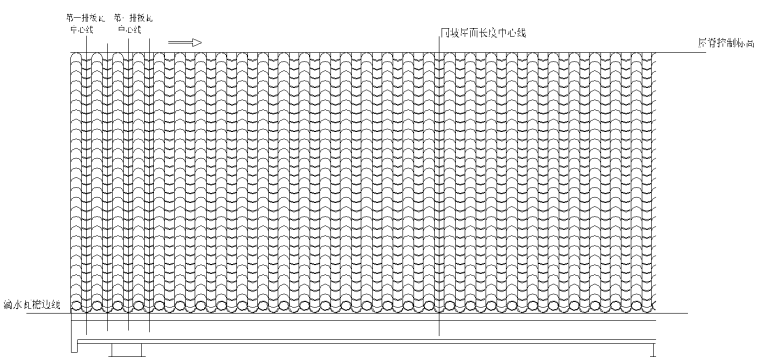 住宅项目工程坡屋面施工方案-测量放线示意图