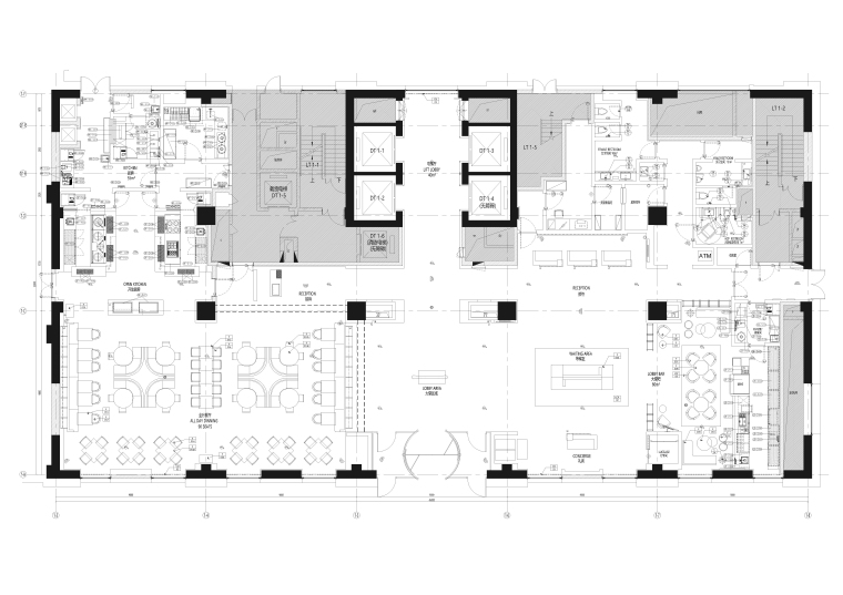 室内平面图铺装资料下载-[天津]万怡酒店室内装饰设计施工图+效果图