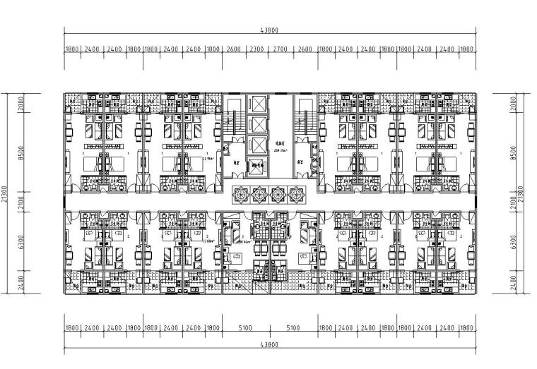 平面交叉路口平面设计图资料下载-CAD公寓户型平面设计图总汇