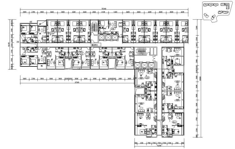 公寓平面设计cad资料下载-多种户型公寓户型平面设计图