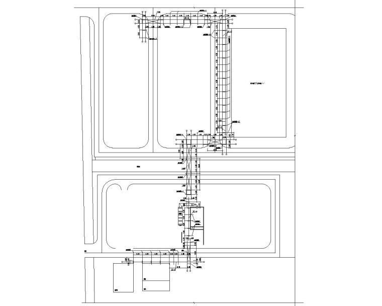 桁架展台CAD图资料下载-某厂区管桁架混合结构施工图（CAD）
