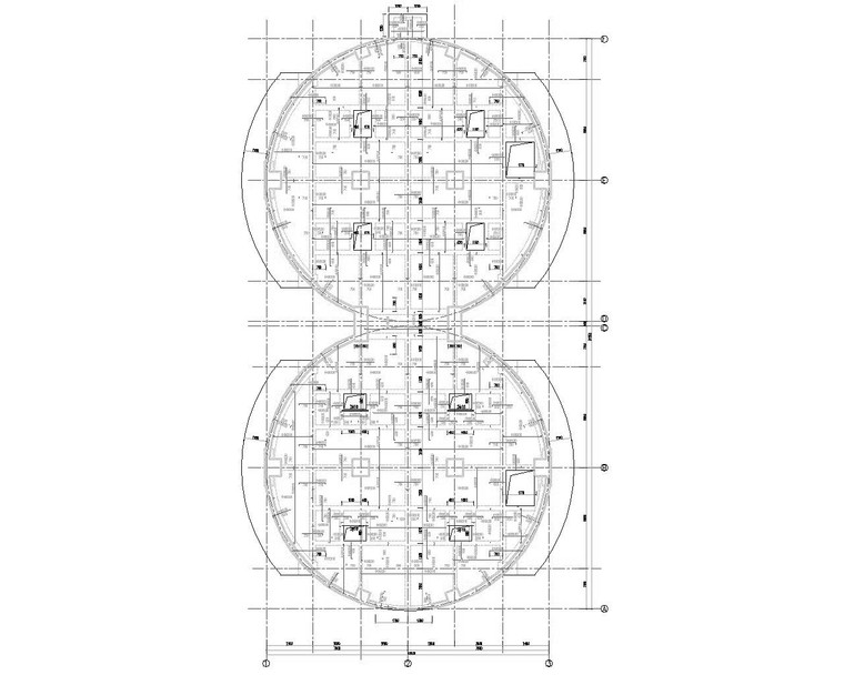 超高层钢栈桥图资料下载-某煤仓型钢钢混凝土结构施工图（CAD）