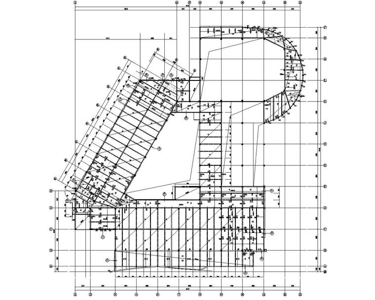 图书馆框架结构外文文献资料下载-某校图书馆框架结构施工图（CAD）