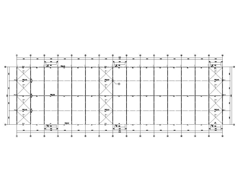 钢结构单屋面厂房方案资料下载-27米单跨钢结构厂房结构施工图（CAD）