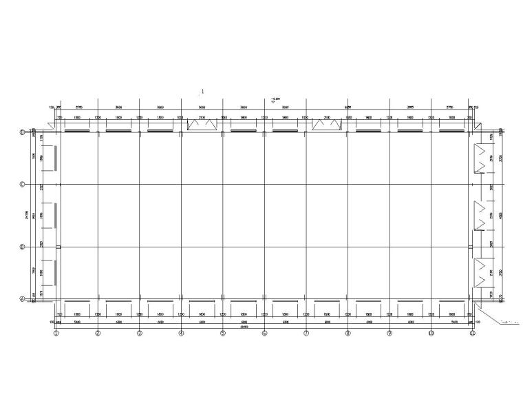 10米桁架厂房施工图资料下载-某屋面钢结构桁架厂房结构施工图（CAD）