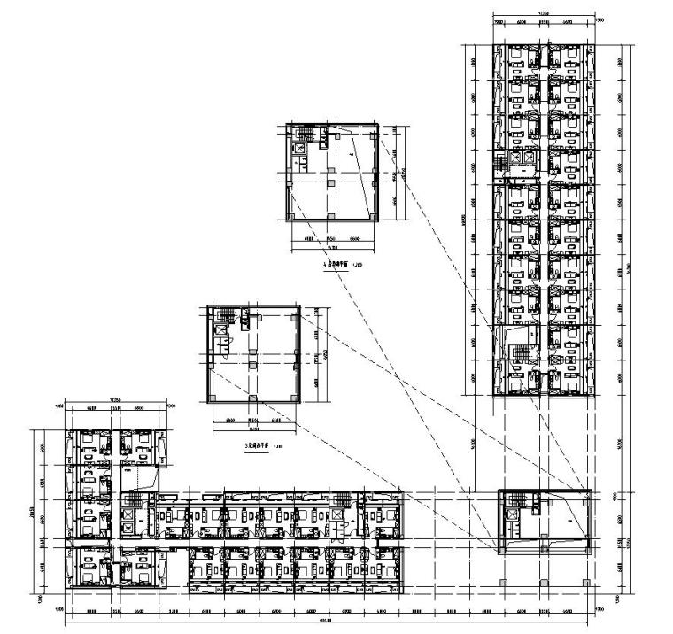 大型沌口公寓户型平面设计图-二层平面图