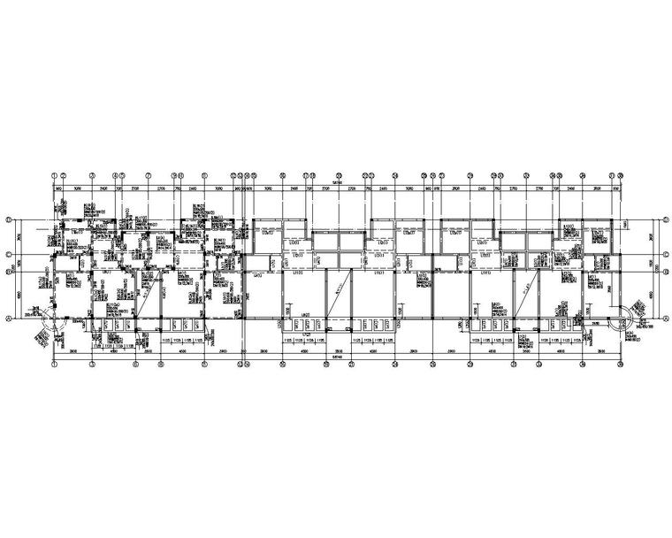 六层住宅施工资料下载-某六层住宅混凝土框架结构施工图（CAD）