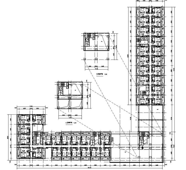 大型沌口公寓户型平面设计图-三层平面图