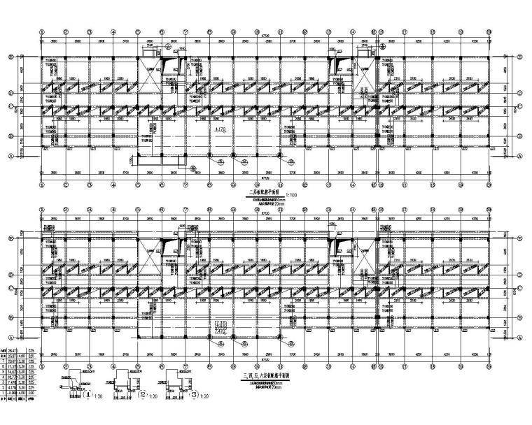 2层综合办公楼建筑cad资料下载-七层综合办公楼混凝土结构施工图（CAD）