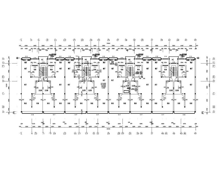 砖混基础施工资料下载-6层住宅楼全套砖混结构施工图（CAD）