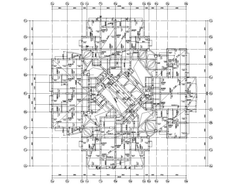 商业楼空间设计资料下载-三十一层高层框剪商业楼结构施工图（CAD）