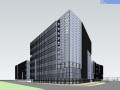  办公-现代风格的商业办公楼建筑su模型设计