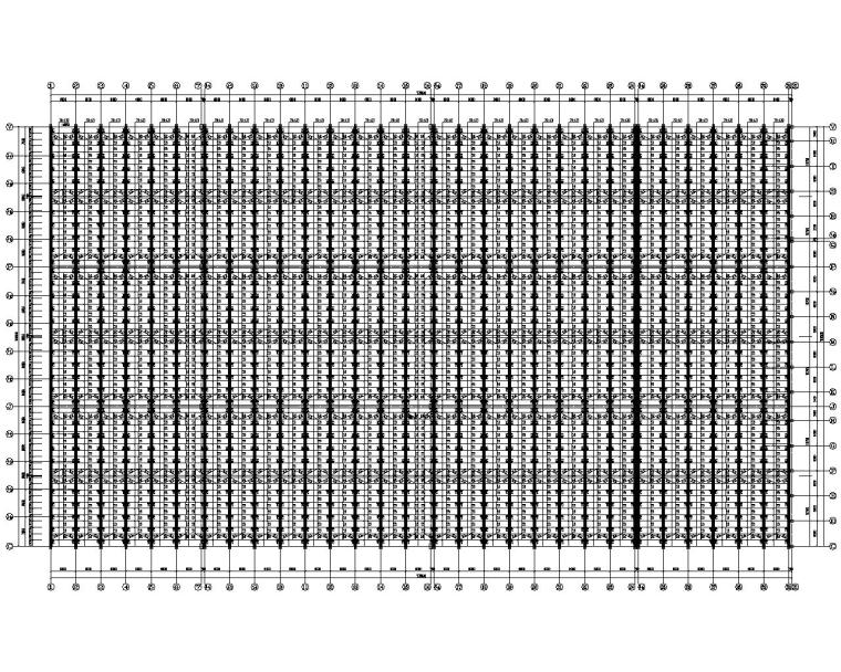 多跨钢结构厂房结构施工图（CAD）-檩条拉条图