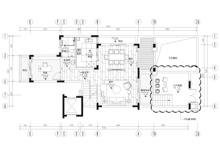 南昌餐厅施工图资料下载-[南昌]新力铂园叠墅样板间+公区项目施工图