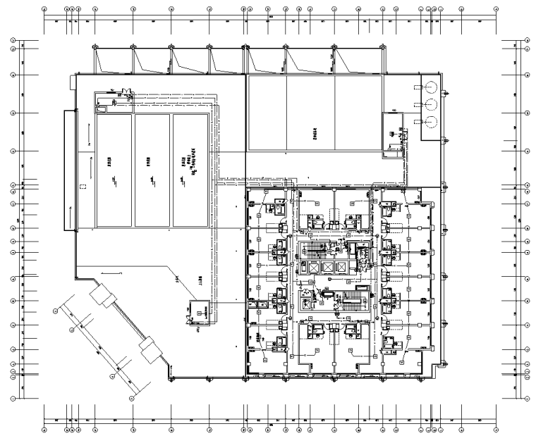 中高层商业建筑施工图资料下载-21层高层商业楼电气改造施工图纸（19年图）