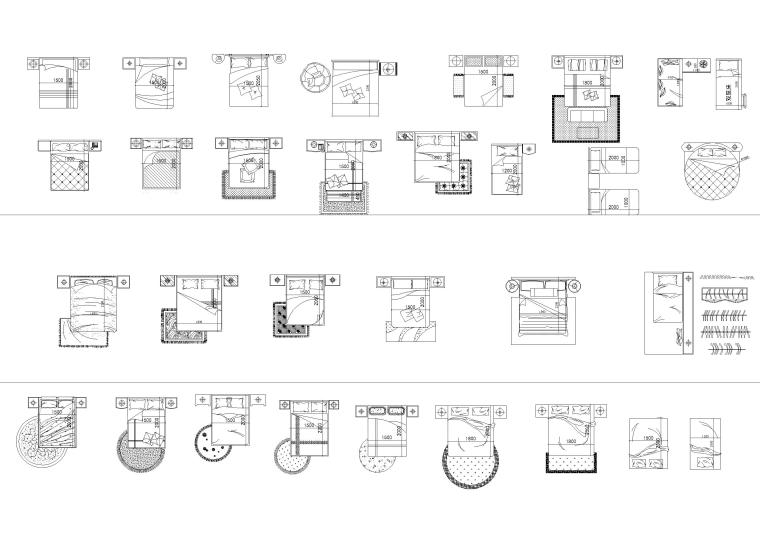 室内家具CAD立面图资料下载-室内装饰，植物等CAD平立面图块