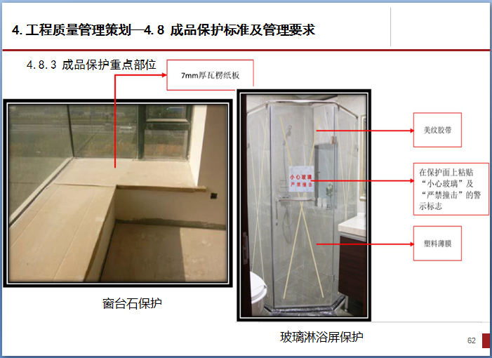 综合体项目工程管理策划（实际案例分享）-成品保护重点部位