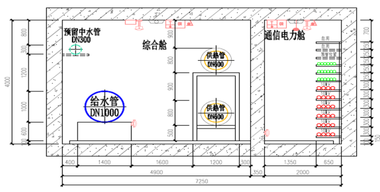 综合管廊钢筋CAD结构图资料下载-综合管廊防水结构施工方案