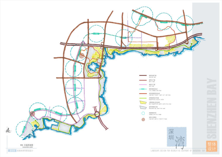 物流园区交通道路施工资料下载-景观常规分析图+道路交通