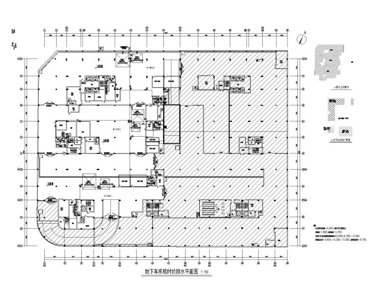 人防地下车库建筑图纸资料下载-上海市华漕镇地下车库民防工程给排水施工图