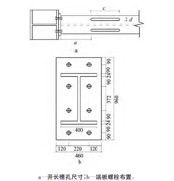 埃特板天花节点资料下载-翼缘开长槽孔端板连接节点滞回性能研究