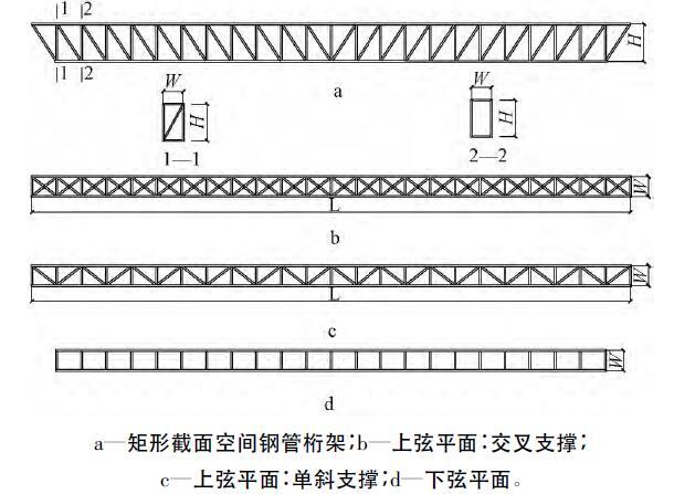 钢管空间桁架资料下载-矩形截面空间钢管桁架整体稳定实用设计方法