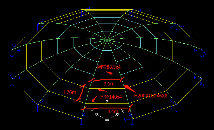 门岗设计疑问归纳资料下载-单层网壳整体稳定计算（规范公式算法疑问）