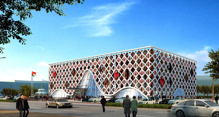 [分享]展览馆建筑外观设计案例效果图