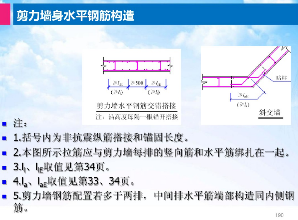 工程造价平法识图与钢筋算量-水平钢筋构造