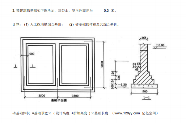 工程造价预算基础知识总结资料-基础案例