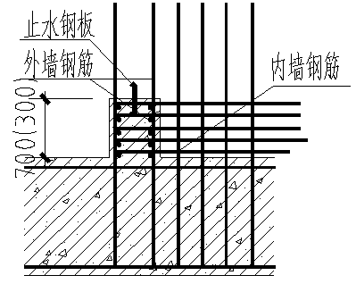 高层商业综合体塔楼防水砼施工方案-地下室外墙浇筑混凝土