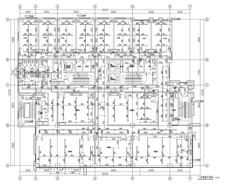 喷淋工程施工图资料下载-贵州某大学扩建工程给排水施工图