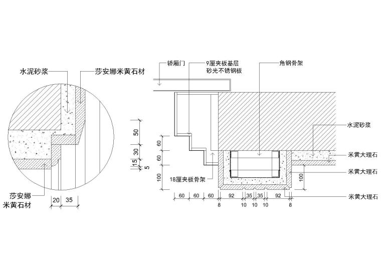 地板踢脚节点cad资料下载-隔断，踢脚，装饰线，墙面等节点大样详图