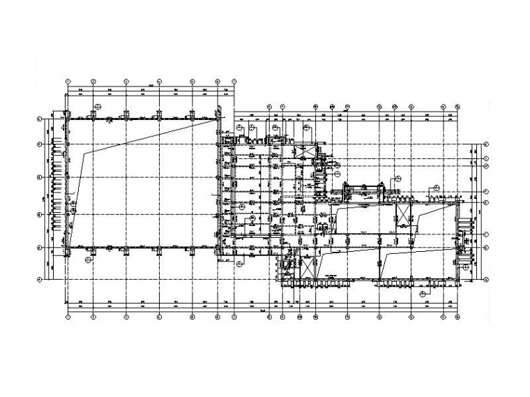 钢框架屋盖结构布置图资料下载-底部框架+钢屋盖变电站实训中心结构施工图