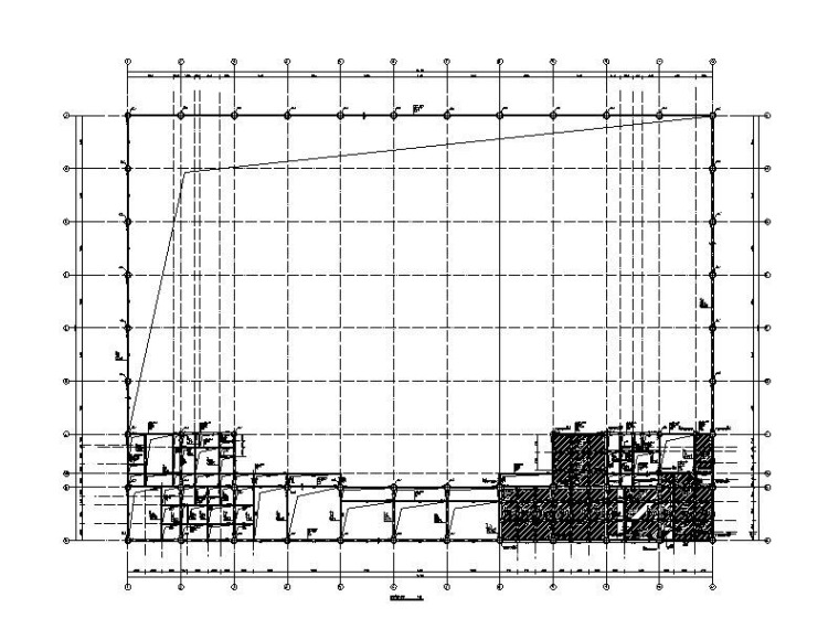 单层框架结构施工资料下载-单层框架结构室内田径馆建筑结构施工图2018