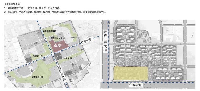 [重庆]新中式风大区景观深化方案-大区选址的思路