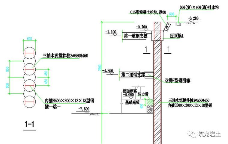 常见基坑支护结构图及实景图解说！_18