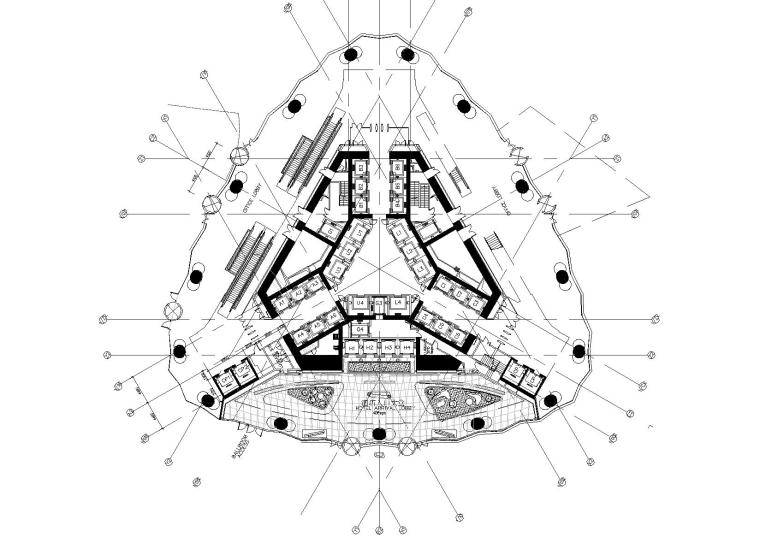 广州大学图书馆建筑图纸资料下载-[广州]四季酒店全套室内设计施工图+实景图