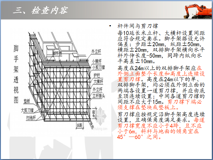 建筑施工安全检查培训讲义（图文并茂）-杆件间与剪刀撑