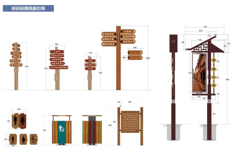 [湖南]长沙全域美丽乡村规划景观方案设计-标识标牌风貌引导