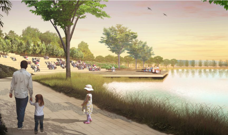 滨湖综合性公园设计案例资料下载-[眉山]城市滨湖自然公园景观设计方案