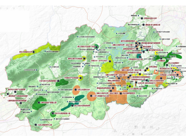 [贵州]贵安新区全域旅游发展总体规划设计-规划区项目布点