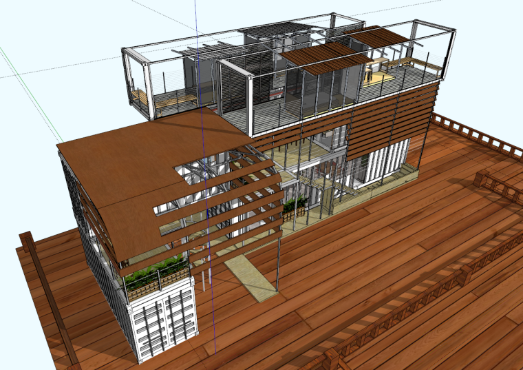集装箱改造住宅SU草图大师模型-02~YX8G9P6]ODXPVKK7(0{N
