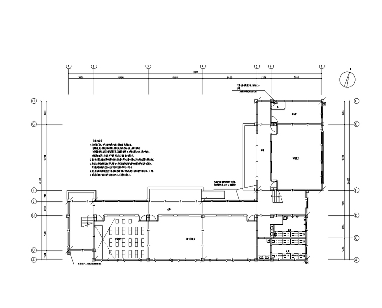 贵州四层建筑强电电气施工图(2019)-接地平面图