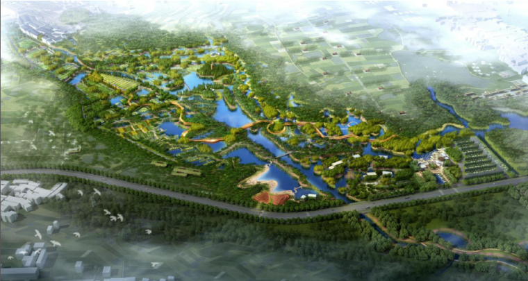 生态湿地田园设计方案资料下载-[福建]海绵湿地生态公园景观深化设计方案