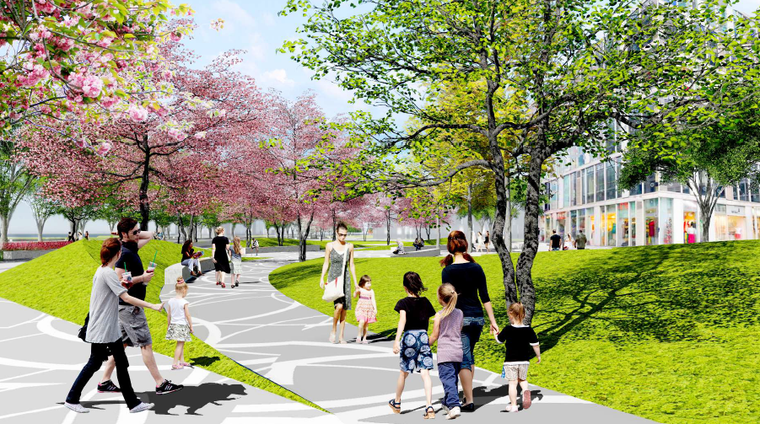 [深圳]城市滨水道路自然景观概念方案-滨水休闲景观-筑龙园林景观论坛