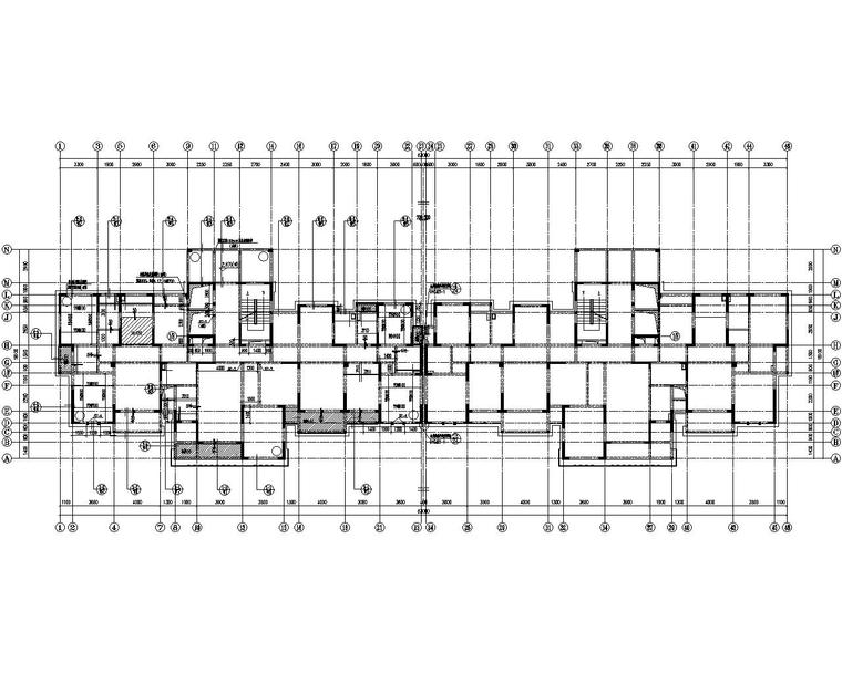 18层高层缩短工期的措施资料下载-某18层高层剪力墙结构施工图（CAD）