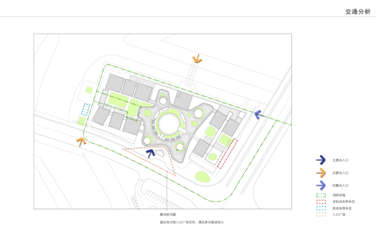 浙江宁波北仑区新凯河幼儿园设计方案+模型-7-交通分析