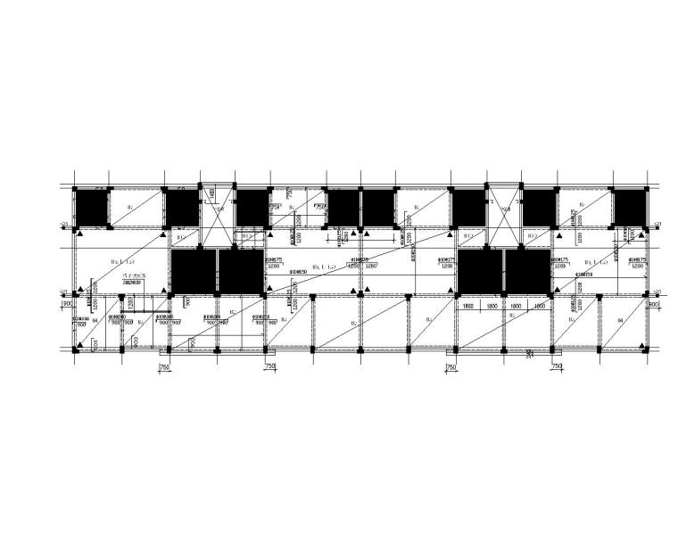 住宅带阁楼施工图资料下载-某六层带阁楼住宅楼结构施工图（CAD）