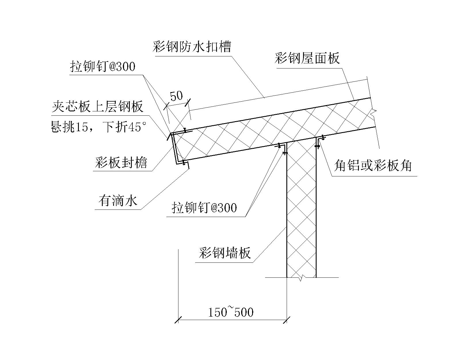 9套檐口节点详图设计（CAD）-建筑节点详图-筑龙建筑设计论坛